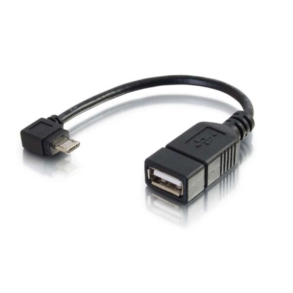 Black USB-A to micro-USB cable.