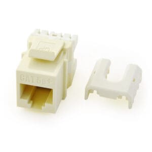 Cat6 QuickConnect RJ45 Keystone Insert in Light Almond