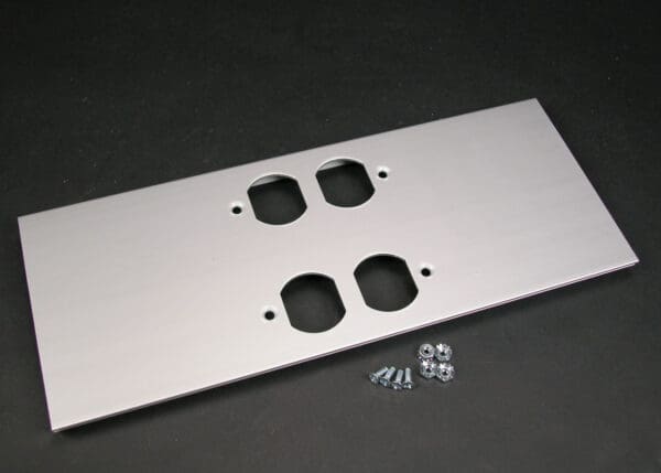 AL5246-DD Large Multi-Channel Raceway Double Duplex Cover Plate