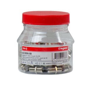 1 GHz Nickel F-Coupler - 50 Pack