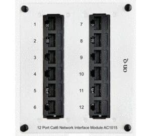12-Port Cat6 Network Interface Module