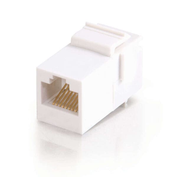 RJ45 (8P8C) Coupler Keystone Insert Module - White