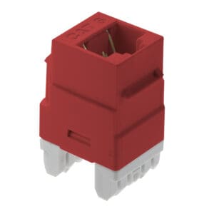 Cat6 RJ45 Keystone Insert in Red