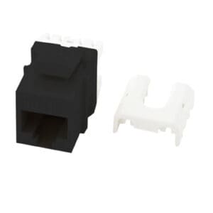 Cat5e Quick Connect RJ45 Keystone Insert in Black