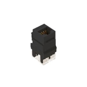 Cat5e RJ45 Keystone Connector in Black