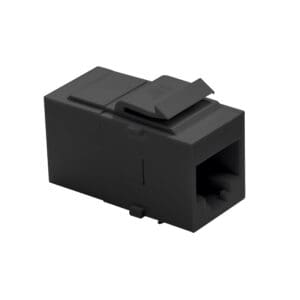 Cat5e RJ45 M20 Keystone Coupler in Black