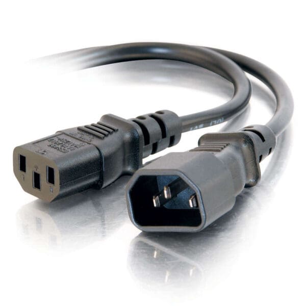 6ft 16 AWG 250 Volt Computer Power Extension Cord (IEC320C14 to IEC320C13) (TAA Compliant)