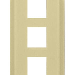 3-Port Decorator Outlet Strap in Light Almond