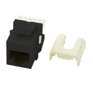 Cat6 QuickConnect RJ45 Keystone Insert in Black