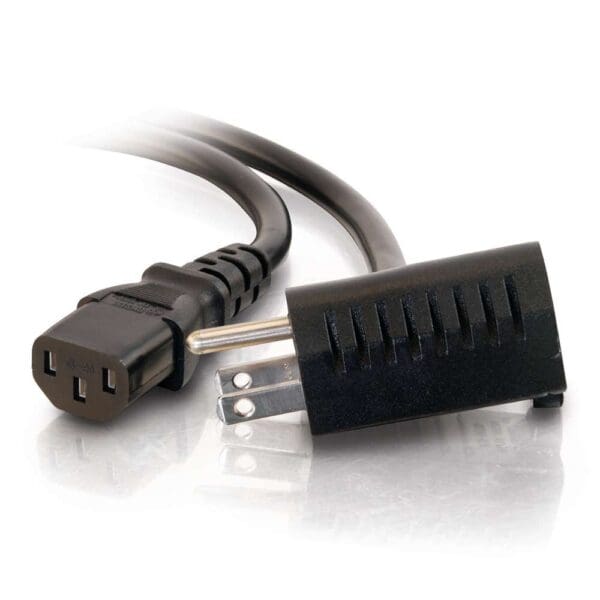 6ft 16 AWG Universal Power Cord with Extra Outlet - LIMITED AVAILABILITY