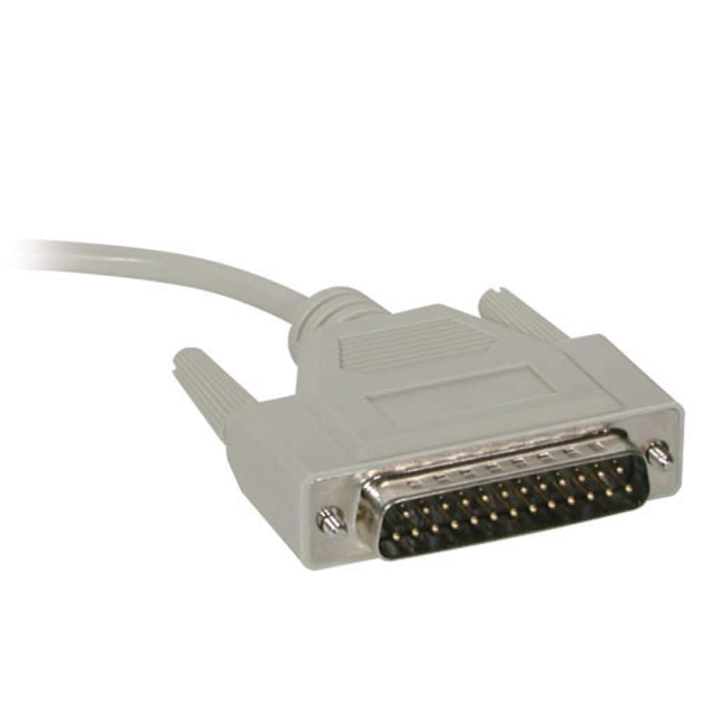 Beige parallel printer cable connector.