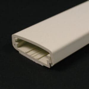 NM RACEWAY BASE & COVER W/ADHES WHITE- 50Ft