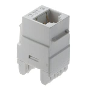 Cat6 RJ45 Keystone Insert in White