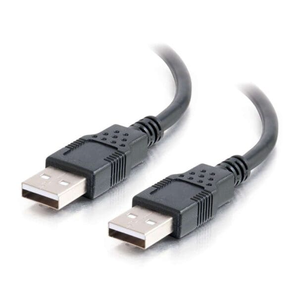 1m USB 2.0 A Male to A Male Cable - Black (3.3 ft)