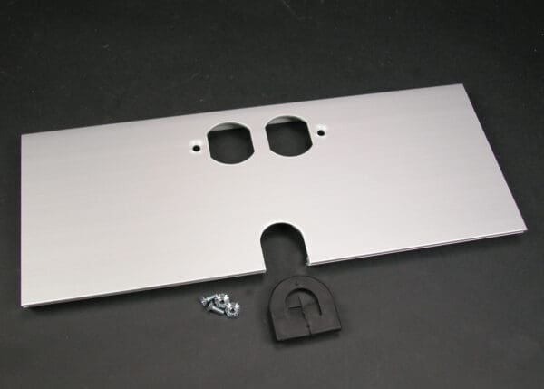 AL5256-DZ Large Multi-Channel Raceway Duplex Receptacle and Mouse Hole Device Cover Plate