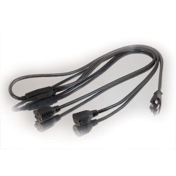 6ft 16 AWG 1-to-2 Power Cord Splitter (1 NEMA 5-15P to 2 NEMA 5-15R)