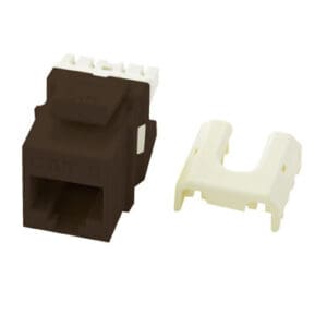 Cat6 QuickConnect RJ45 Keystone Insert in Brown