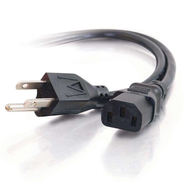 1ft 18 AWG Universal Power Cord (NEMA 5-15P to IEC320C13)