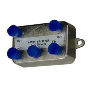 2 GHz 4-Way Vertical Coax Splitter