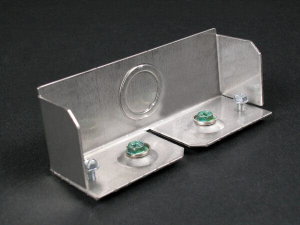 Here's an alt tag for the image: Stainless steel electrical box enclosure.