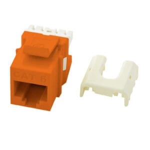 Cat6 QuickConnect RJ45 Keystone Insert in Orange