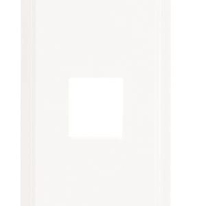 1-Port Decorator Outlet Strap in White