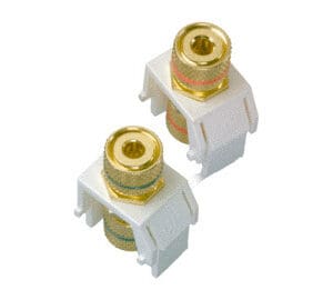 Audio Binding Post in White