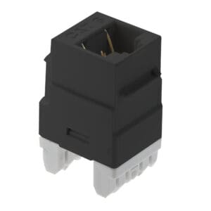 Cat6 RJ45 Keystone Insert in Black