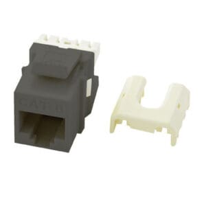 Cat6 QuickConnect RJ45 Keystone Insert in Gray