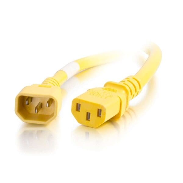 6 ft 14AWG Power Cord (IEC320C14 to IEC320C13) - Yellow