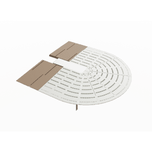 In Carpet Poke Thru Entrance Fitting for Powertracs CTMXP-SV