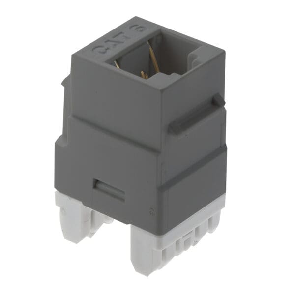 Cat6 RJ45 Keystone Insert in Gray