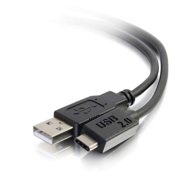 3 ft USB 2.0 USB-C to USB-A Cable M/M - Black