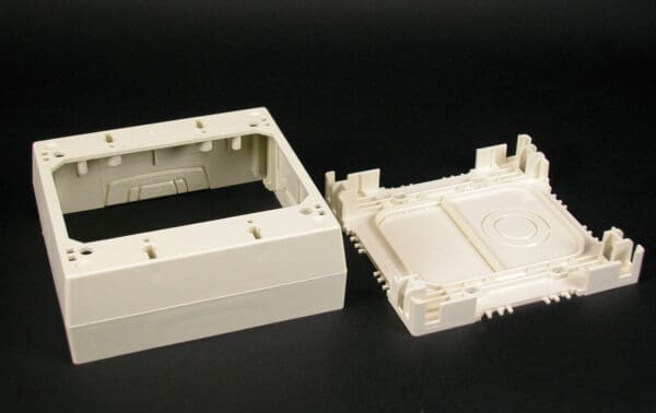 2348-2-WH Two Gang Deep Device Box Fitting in White