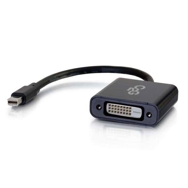 Mini DisplayPort to DisplayPort adapter cable.