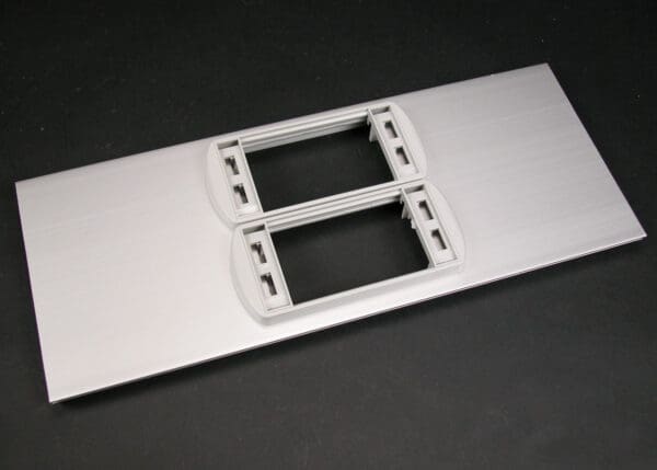 AL5256-ACT2LP Large Multi-Channel Raceway Device Cover Plate With Two Low Profile Adapters