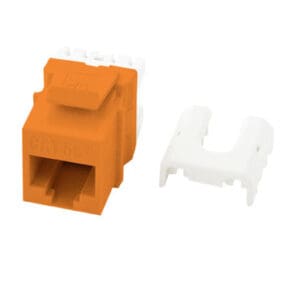 Cat5e Quick Connect RJ45 Keystone Insert in Orange