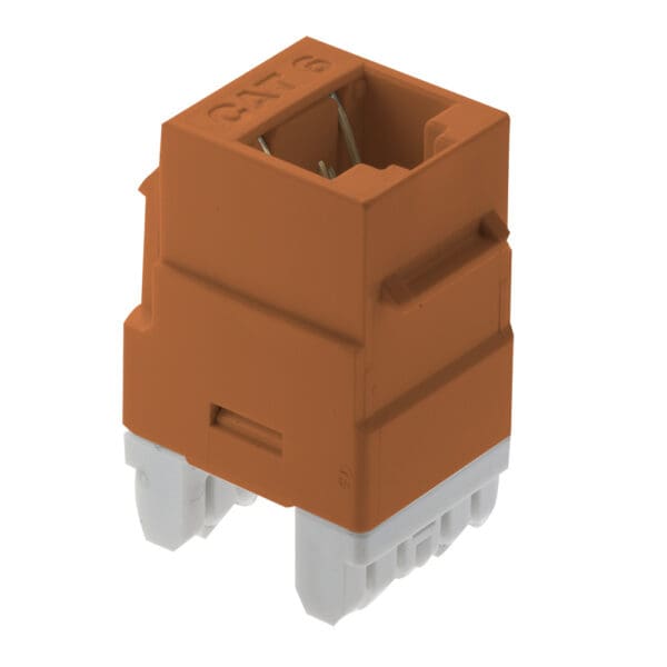 Cat6 RJ45 Keystone Insert in Orange