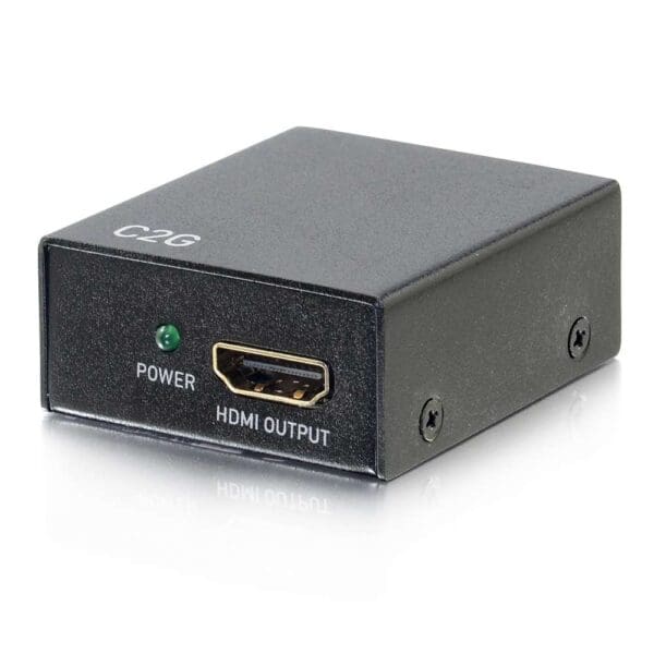 Black C2G HDMI output converter.