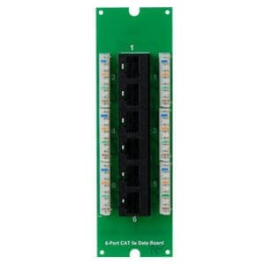 6-Port Cat5e Data Board for MDU enclosure