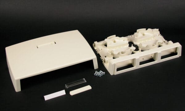 CM-MMB-233 400 800 2300 Three Insert Multimedia Box Fitting in Ivory