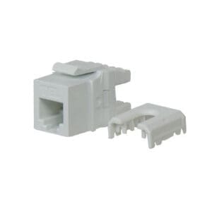 Quick Connect RJ25 6P6C Keystone Insert in White - 10 Pack