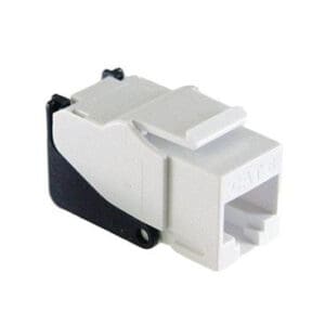 RJ45 Snap & Go Cat6 Keystone Insert in White