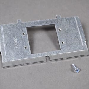 Metal plate with screw and number 1008393.