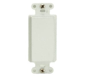 Blank Decorator Outlet Strap in White