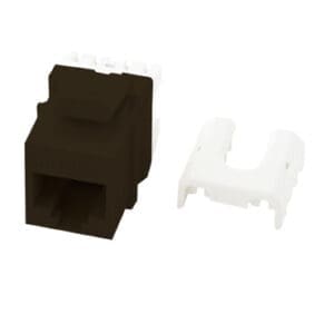 Cat5e Quick Connect RJ45 Keystone Insert in Brown