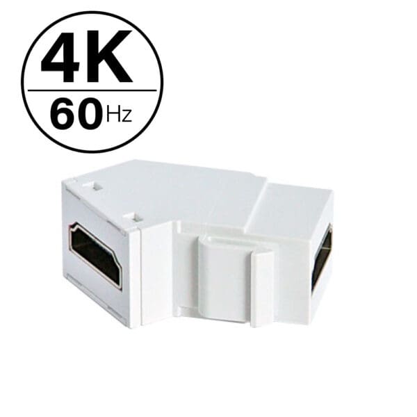 4k HDMI Keystone Insert in White