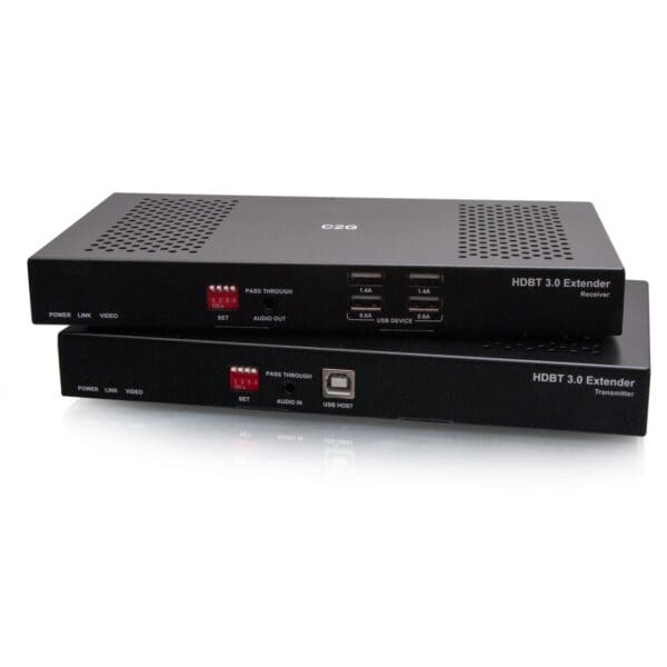HDMI HDBaseT + USB-B to A + RS232 Over Cat Extender Box TX to Box RX (18Gbps) 4K 60Hz up to 328ft