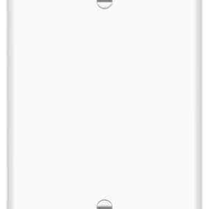 1-Gang Blank Oversized Wall Plate in White