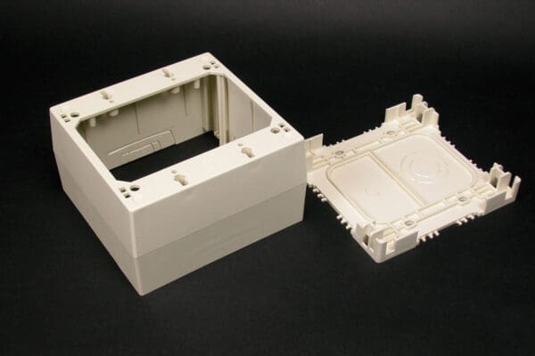 2344-2 Two Gang Extra Deep Device Box Fitting in Ivory